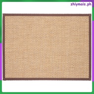Bamboo Woven Area Rug: 60x40cm/23.6x15.7" Tatami Mat for Meditation Yoga Sitting - Woven Floor Carpe