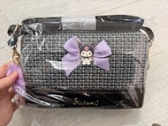 ($120包順豐）正版全新 Sanrio Kuromi 蝴蝶結斜背包 兒童手袋