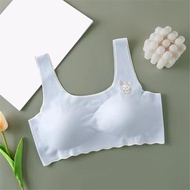 Childrens Bra Teenage Girls Non-marking Ice Silk Underwear Junior High School Students Bra Teenage T