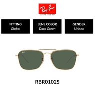 Ray-Ban CARAVAN REVERSE (Non-Polarized) - RBR0102S 001/VR58 |Global Fitting Sunglasses | Size 58mm