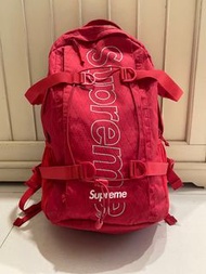 二手美潮」supreme 紅色後背包 2018AW Supreme 45th Backpack 包