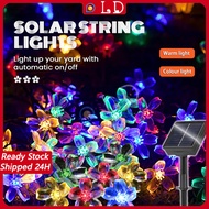 Solar LED Light Garden Waterproof Cherry Flower Fairy String Light Raya Lampu Decor Hari Muharram Bl