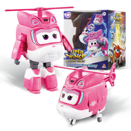 Super Wings 5 Inches Transforming Golden Girl Deformation Transform from Airplane to Robot in 10 St