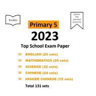 2023 P5 Full Set Top Schools Exam Paper Primary 5 English/Math/Science/Chinese/Higher Chinese
