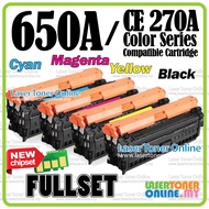 Full Set Compatible to H* 650A Color CP5525 CP5525dn CP5225n CP5225xh M750xh M752dn M750n CE270A ink