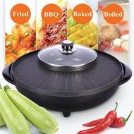 READY STOCK ISM PREMIUM KOREAN ELECTRIC BBQ GRILL STEAMBOAT HOT POT SHABU ROAST FRY PAN COOKER