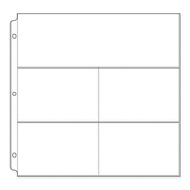 WRMK Ring Photo Sleeve Protectors (4)4"x6" 1(4"x12") for Scrapbook Albums