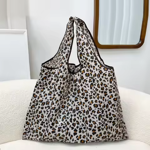 Shopping Bag Foldable Portable Handbag Large-capacity Eco-friendly Supermarket Shopping Bag Women Sh