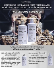 Cặp Gội Xả Nấm Truffle Elvawell Phục Hồi Hư Tổn Siêu Suôn Mượt)