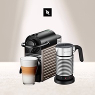 Nespresso 膠囊咖啡機 Pixie鈦金屬+Aero4全自動奶泡機