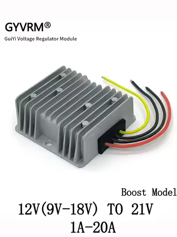 GYVRM DC-DC 12V to 21V 1A 2A 3A 5A 10A 15A 20A Boost Converter 12V DC to 21V DC 20A 420W Boost Power