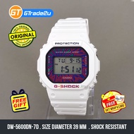 Original G Shock Men DW-5600DN-7D DW-5600DN-7 DW5600DN-7D Digital Petak Watch White Watch Resin Band [READY STOCK]