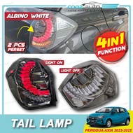 Car Tail Lamp Taillamp Perodua Axia NEW 2023 - 2025 Albino Black Red Lampu Belakang Kereta Accessori