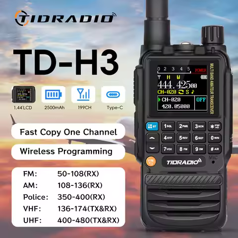 TIDRADIO H3 Radios Walkie Talkie Long Range Phone APP Wireless Programming Air Band Tow Way Radio ha