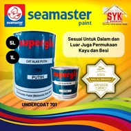 SYK Seamaster Paint Super Glo Undercoat Paint 701 1 Liter 5 Liters Cat Undercoat Cat Putih Undercoat