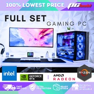 FULL SET BUDGET GAMING PC / CUSTOM PC / INTEL / RYZEN / NVIDIA RTX GTX / CPU PUBG GTAV DESKTOP 3050 