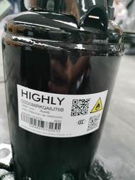 คอมเพรสเซอร์แอร์ ระบบอินเวอร์เตอร์ ยี่ห้อ ไฮลี่ รุ่น GSD088 ขนาด 12000 btu น้ำยา R32