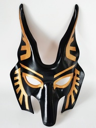 หน้ากากเทพปกรณัม Anubis Hellhound ปี 2023 หน้ากากเทพปกรณัมสำหรับผู้ใหญ่ หน้ากากมาร์จินทำมือ หนังวัว