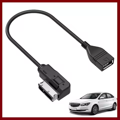 Audio AUX Adapter Data Wire MDI MMI AMI To USB Female Interface AMI MMI USB AUX Cable for VW for Aud