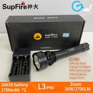 [35W 2700 Lumen] SUPFIRE L3 LED High Power Flashlight Long Range Shot Searchlight Torch Light