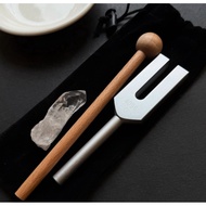 [Rough Stone] 4096 Hertz Degaussing Tuning Fork (With White Crystal)