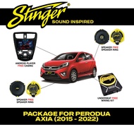 Stinger Full Set Speaker & Android Player Set for Perodua Axia