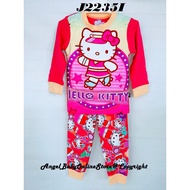 235I J2 HEYOU Girl Cartoon Cotton Sleepwear Pajamas Set Hello Kitty (2y, 3y, 4y, 5y, 7y)