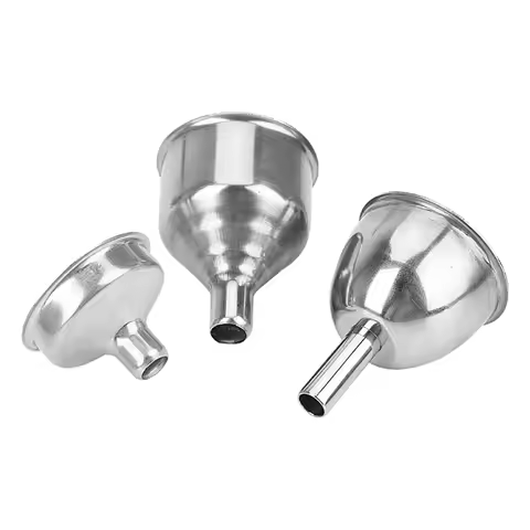 Small Mouth Funnels Mini Bar Wine Flask Funnel for Filling Hip Flask Narrow-Mouth Bottles Stainless 