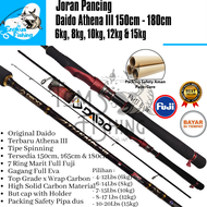 Order.! Daido Athena III 3 Fishing Rod 150cm - 180cm SP/BC Pro Series Fuji (6kg - 15kg) Solid Carbon - Engkus Fishing Rod