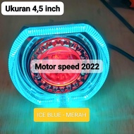 4.5 inch biled projector angelRing white - yellow headlightDEVIL biled headlight/