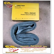 UNITED INNER TYRE 700 x 35 - 43c FV 48mm MTB BMX Bike Tire