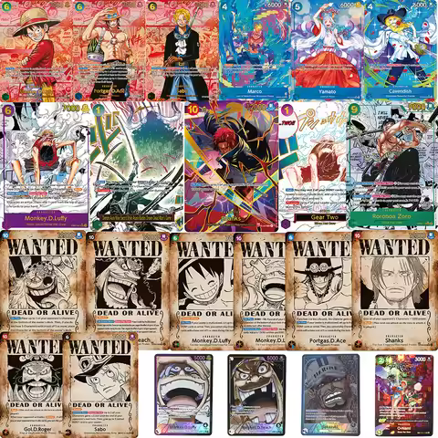 Agent English Version One Piece Card Game OPCG Luffy Secret Rare Wanted Poster Replica Japanese Game