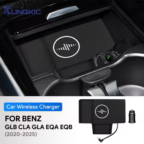For Mercedes-Benz CLA GLA GLB EQA EQB 2020 2021 2022 2023 2024 2025 Car Wireless Charging Holder Mob
