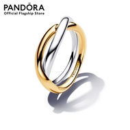 Pandora Sterling silver and 14k gold-plated ring