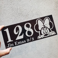House Number Plate / Nombor Rumah / Acrylic Sign Signage / No .Plat Rumah 门牌 Customized Cartoon Desi