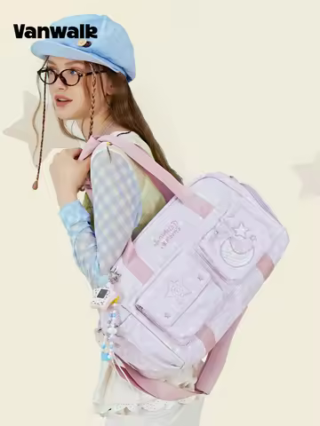 VANWALK Starry Large Capacity Travel Bag Women's Fitness Luggage Wet And Dry Separation Handheld Dia