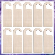 (Y W Z H)20PC Unfinished Wood Door Knob Hanger Door Knob Signs for Painting DIY Craft Home  Hotel De