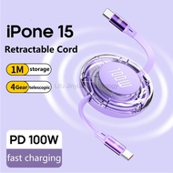 LIKAIYUE USB Type C Cable PD 100W Retractable Cable Fo Vivo Y18 Y29 Y21D Y19S V70 V60V60lite HUAWEI 