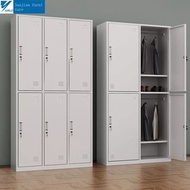 ¤₪▣Locker Staff Locker 4 Doors 6 Doors Iron Wardrobe With Locking Shoe Cabinet Steel Gym Bathroom St