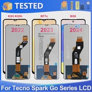For Tecno Spark Go 2022 2023 KG5 BF7n For Tecno Spark Go 2024 BG6 LCD Display Touch Screen Digitizer