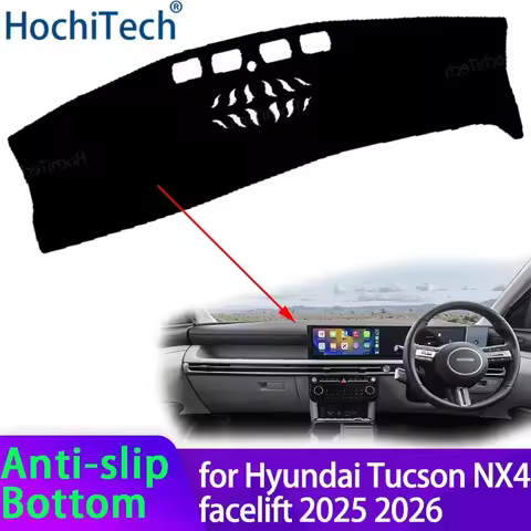 Car Dashboard Cover Avoid Light Pad Anti-UV Carpets Non-Slip Mat for Hyundai Tucson NX4 Facelift 202