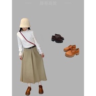 Hogan Thick-Soled Oxford Lace-Up Shoes - Retro Round Toe