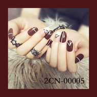 [24pcs] Simple Style Artificial Nail/ Fake Nail