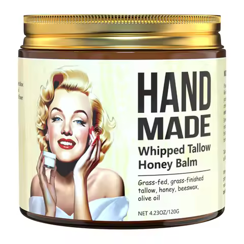 ENVISHA Handmade Skin Care Honey Whipped Tallow Face Cream Moisturizing Firming Nourishing Beauty He