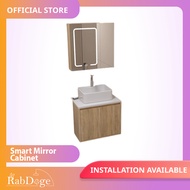 Rabdoge Bathroom Basin Cabinet With Closed Smart LED Mirror Cabinet