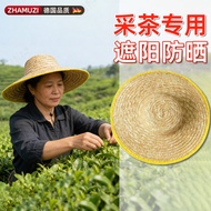 German Tea Picking Sun Hat Dry Farmers Living Farmers Big Brim Straw Hat Construction Site Pastoral 