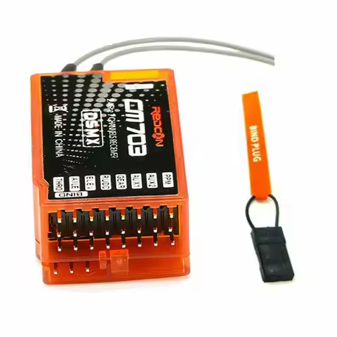 RC Parts 7 Channel CM703 Receiver Plastic Orange PPM Output Receiver 2.4Ghz RC Receiver DSM2 DSMX Tr