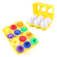 6PCS Mixed Shaped Smart Eggs 3D Jig Puzzle Games Montessori Learning Toys HOT
