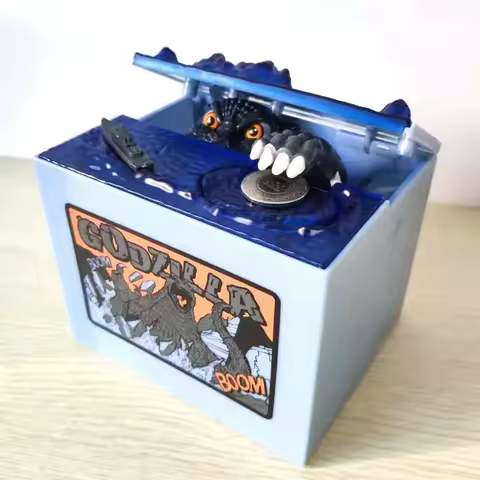 Bandai Godzilla Big Piggy Bank Piggy Bank for Kids Money Box Coin Box Piggy Bank for Adults Money Ba