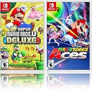 New Super Mario Bros. U Deluxe + Mario Tennis Aces - Two Game Bundle - Nintendo Switch
